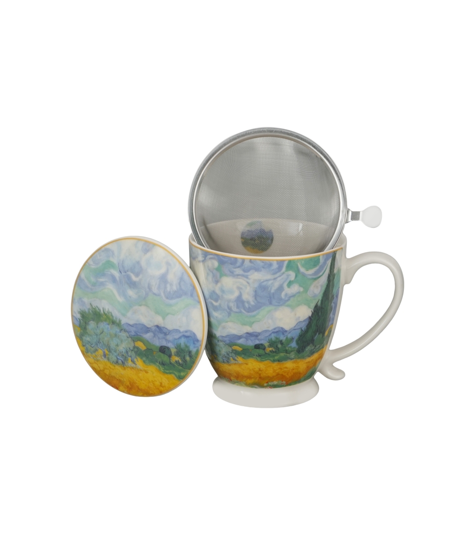 Zaparzacz na stopce WHEAT FIELD inspired by Van Gogh