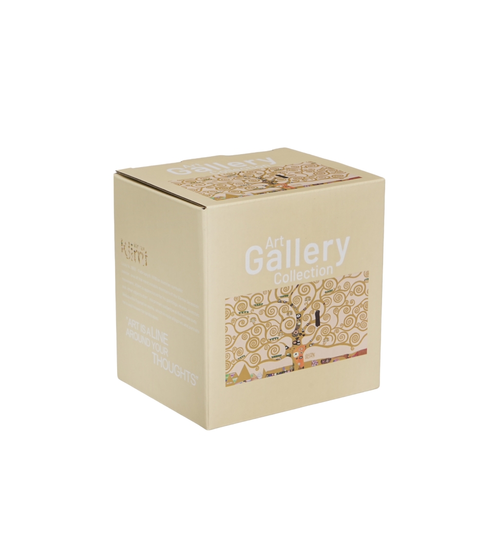 Kubek z zaparzaczem z zawieszką TREE OF LIFE ECRU inspired by Klimt