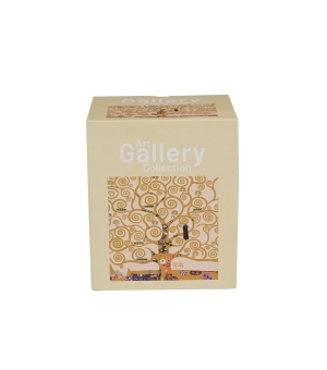 Kubek kwadratowy TREE OF LIFE Ecru inspired by Klimt