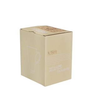 Kubek kwadratowy TREE OF LIFE Ecru inspired by Klimt