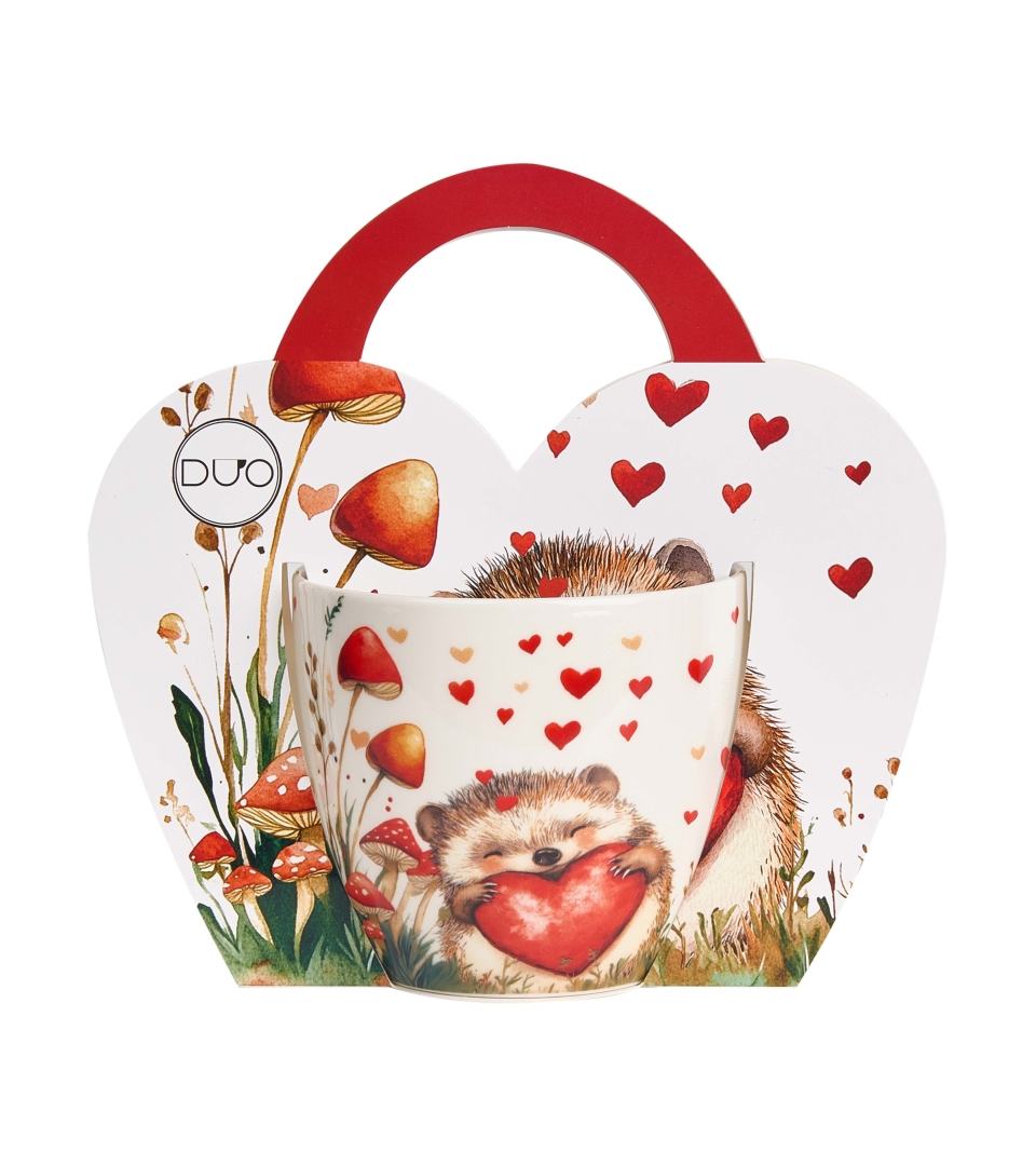 Kubek 460 ml w "koszyczku" JEŻ