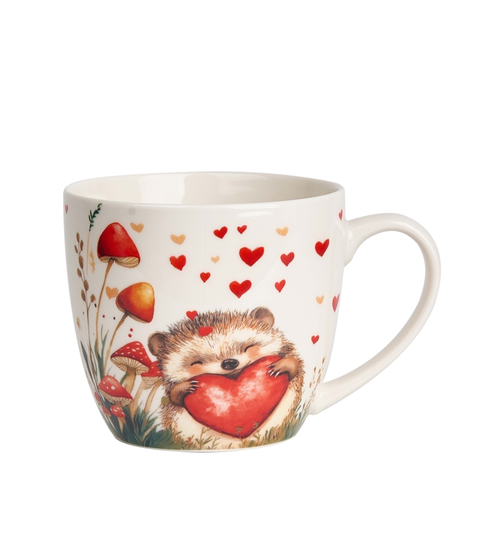 Kubek 460 ml w "koszyczku" JEŻ