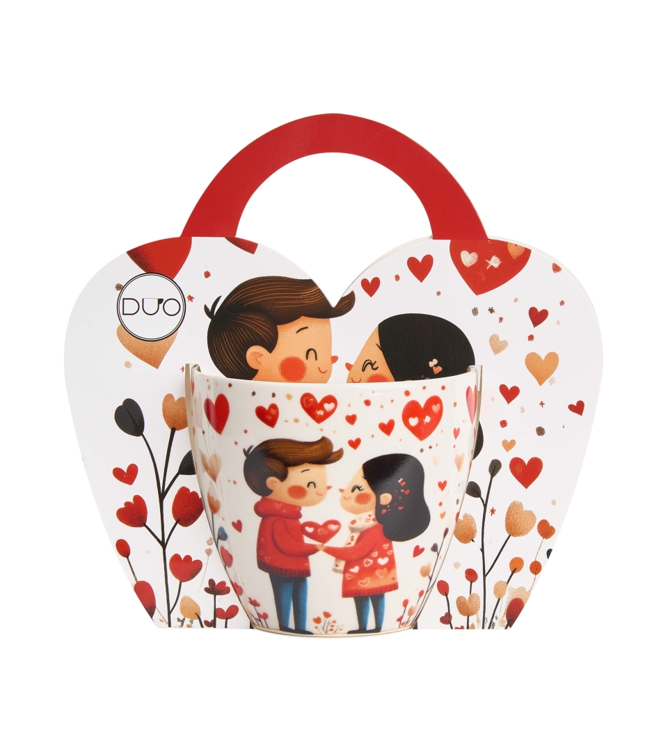 Kubek 460 ml w "koszyczku" PARA