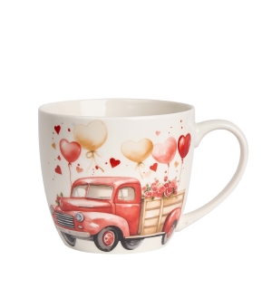 Kubek 460 ml w "koszyczku" SAMOCHÓD