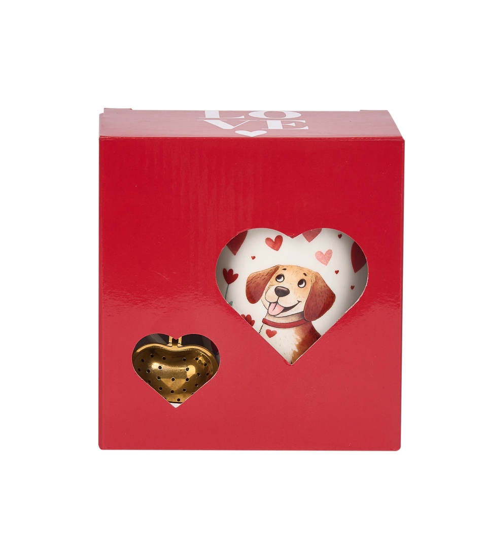 Kubek classic z zaparzaczem "serce" PIES