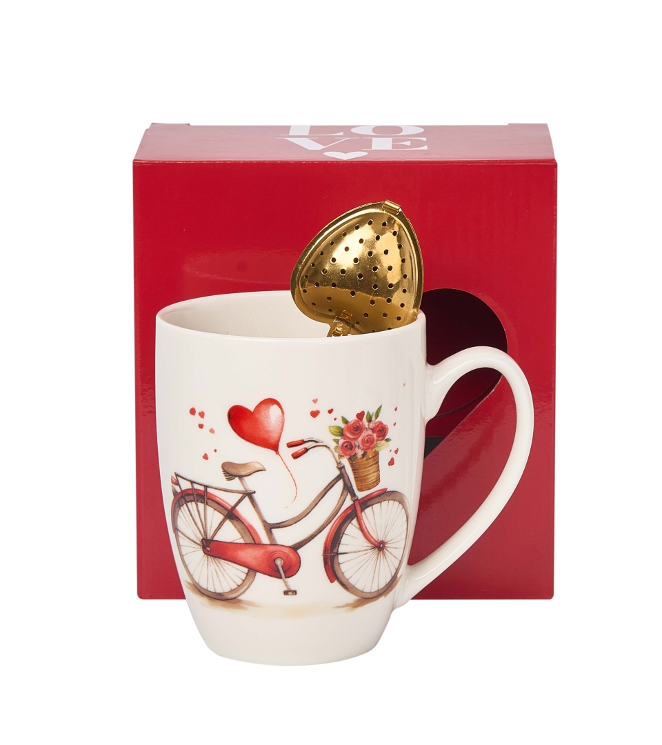 Kubek classic z zaparzaczem "serce" ROWER