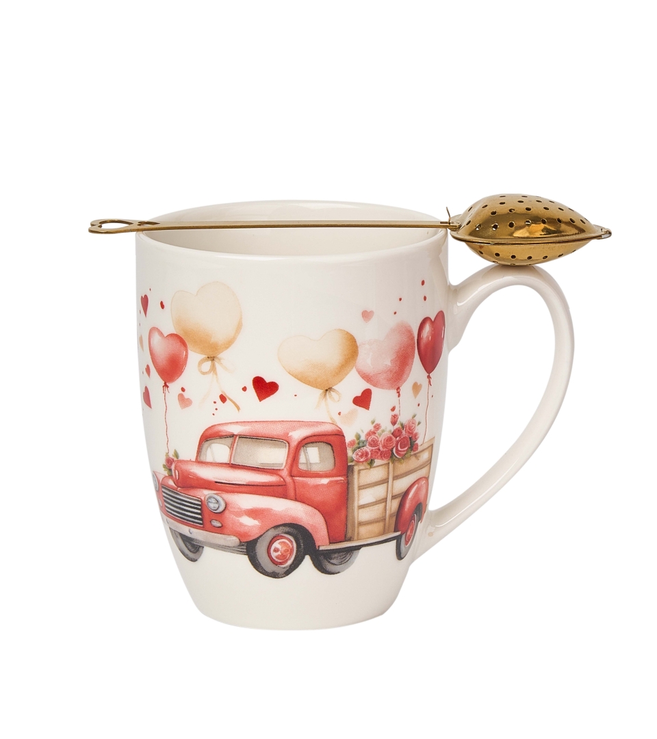 Kubek classic z zaparzaczem "serce" SAMOCHÓD
