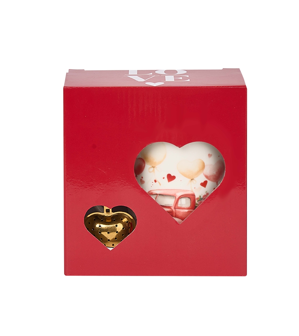 Kubek classic z zaparzaczem "serce" SAMOCHÓD