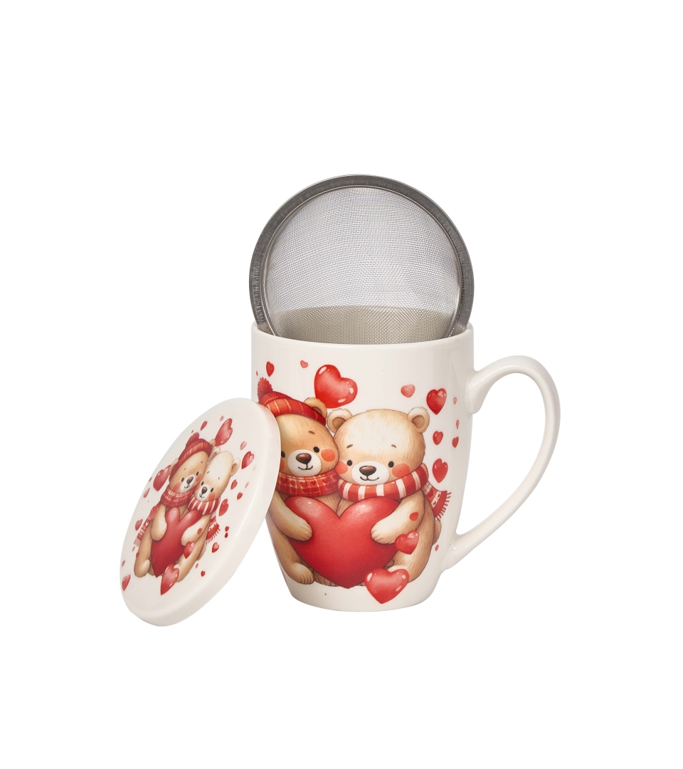 Kubek z zaparzaczem MISIE Z SERCAMI