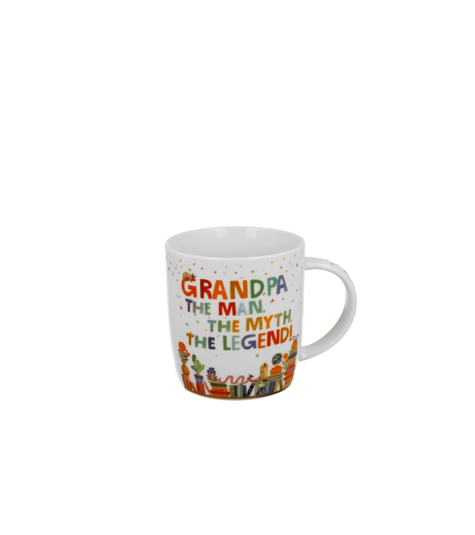 Kubek okazjonalny "GRANDPA" w pudełku z kokardą