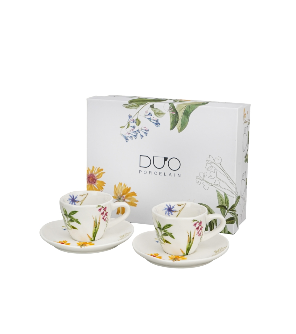 2 filiżanki espresso tender ze spodkami BARWY NATURY