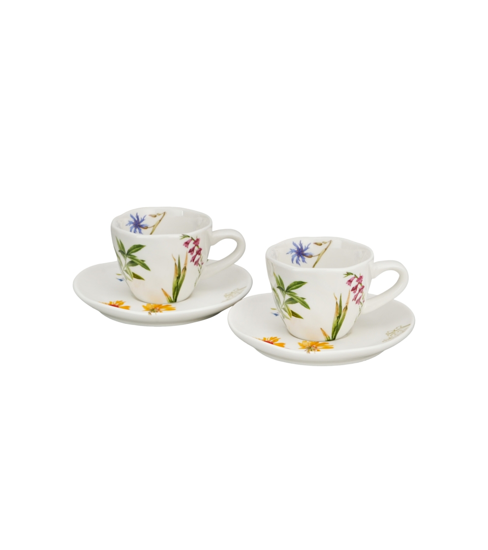 2 filiżanki espresso tender ze spodkami BARWY NATURY