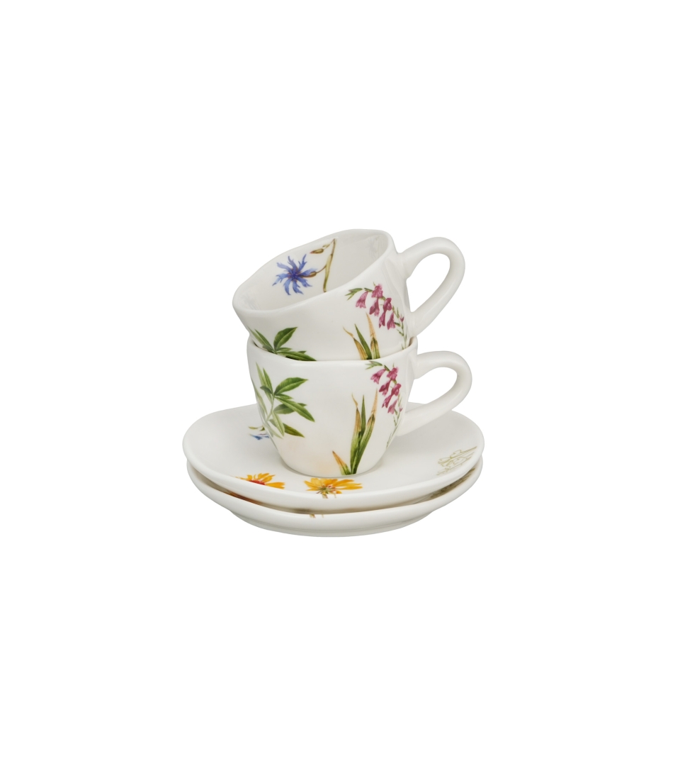 2 filiżanki espresso tender ze spodkami BARWY NATURY
