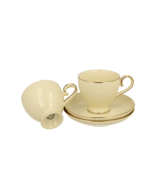ECRU 2 filiżanki espresso ze spodkami VICTORIA