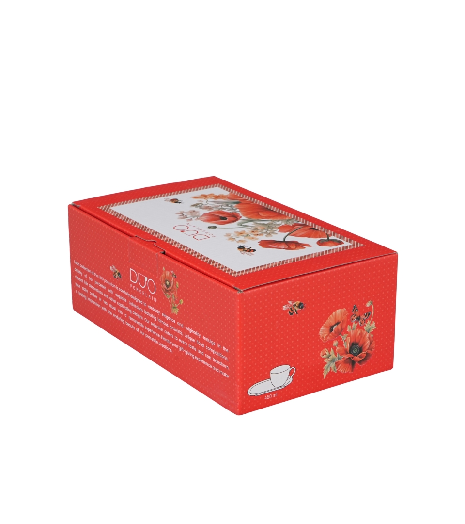 Zestaw śniadaniowy filiżanka jumbo ze spodkiem MAKI