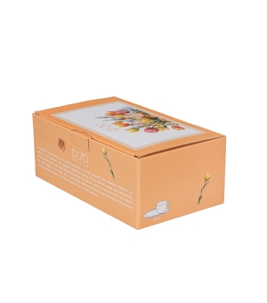 Zestaw śniadaniowy filiżanka jumbo ze spodkiem TULIPANY