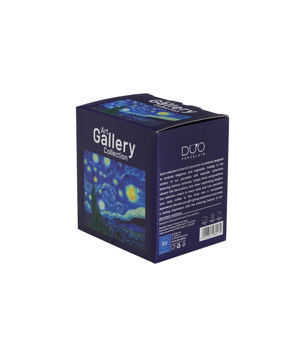 Kubek classic z łyżeczką STARRY NIGHT inspired by Van Gogh