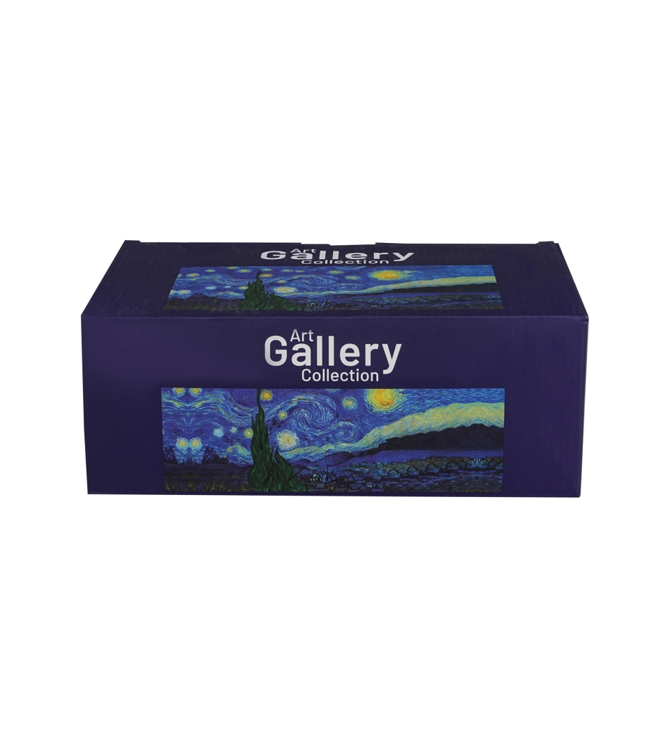 Zestaw śniadaniowy filiżanka jumbo ze spodkiem STARRY NIGHT inspired by Van Gogh