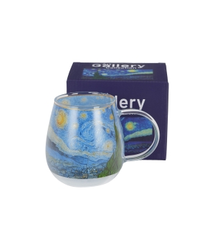 Kubek szklany STARRY NIGHT inspired by Van Gogh