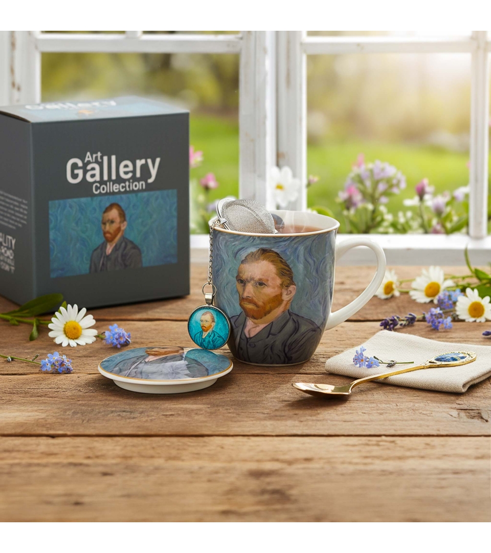 Kubek z zaparzaczem z zawieszką PORTRET Van Gogha