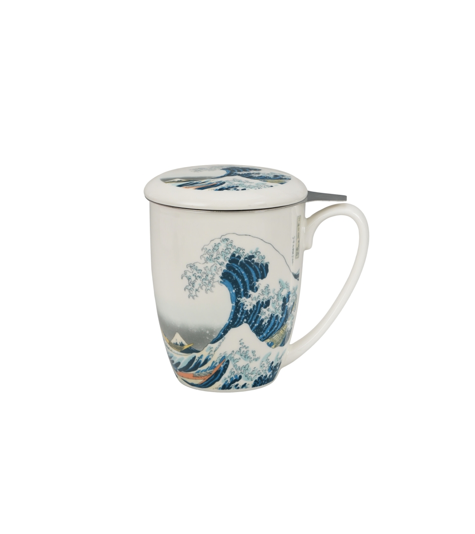 Kubek z zaparzaczem ze stali nierdzewnej THE GREAT WAVE inspired by HOKUSAI