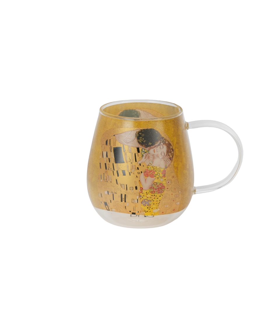 Kubek szklany THE KISS CLASSIC inspired by G. Klimt