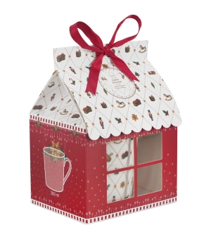 Kubek w opakowaniu domek ORNAMENT JOY