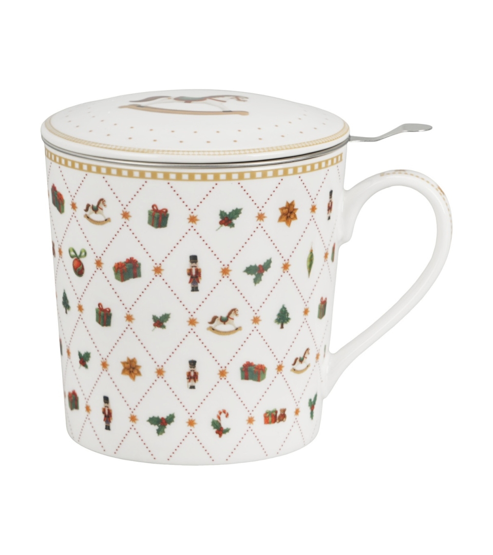 Kubek z zaparzaczem w opakowaniu domek ORNAMENT JOY