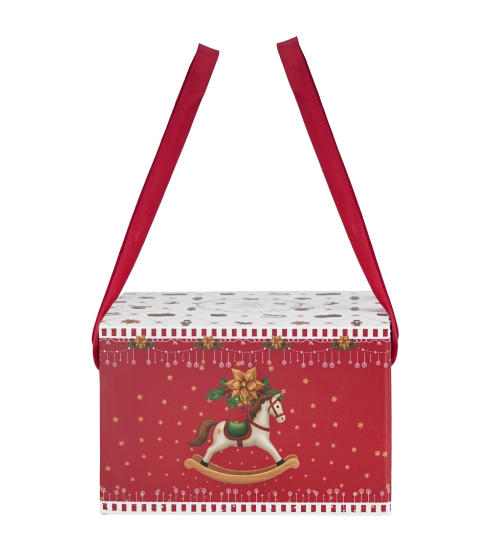 2 filiżanki espresso ze spodkami w pudełku z uchwytem ORNAMENT JOY