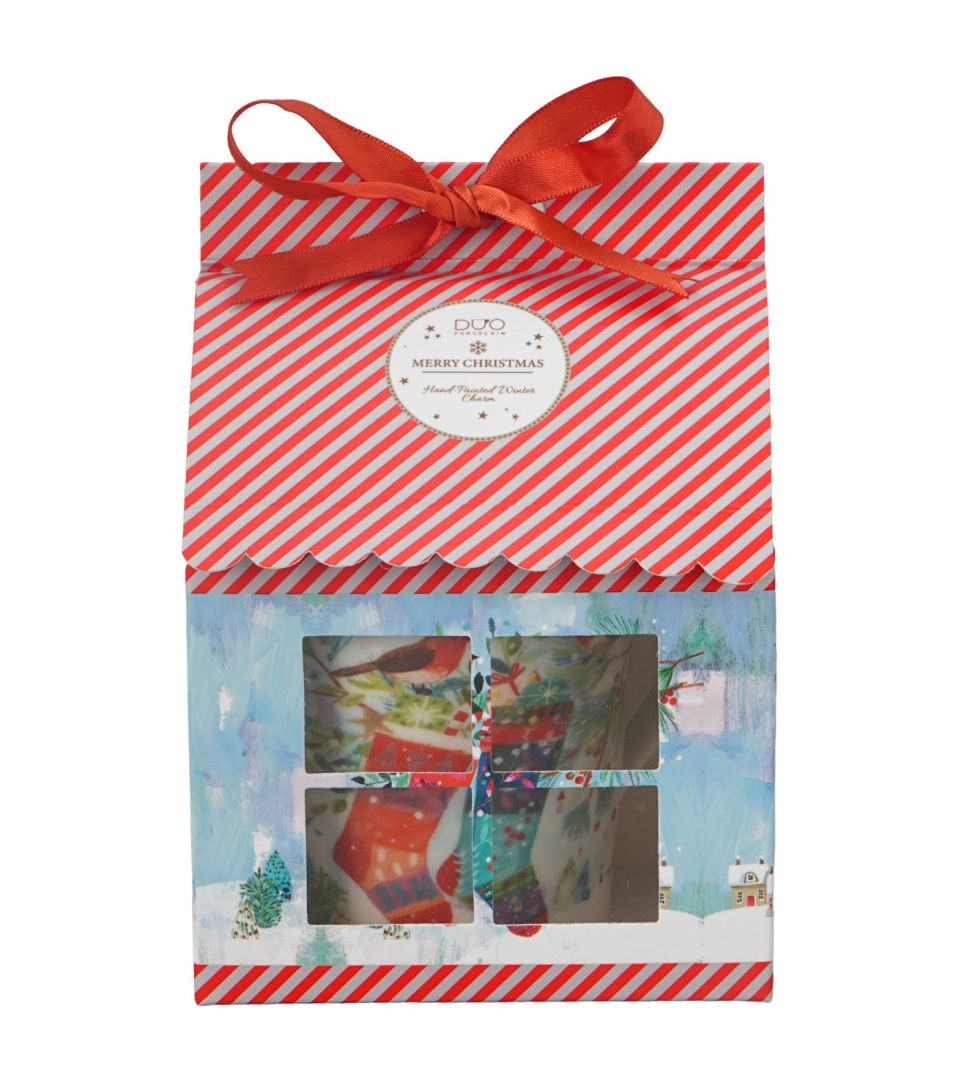 Kubek w opakowaniu domek CHRISTMAS SOCKS