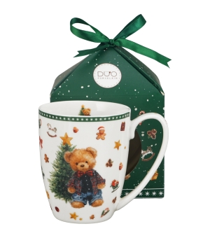Kubek classic w pudełku z kokardą TEDDY NOEL