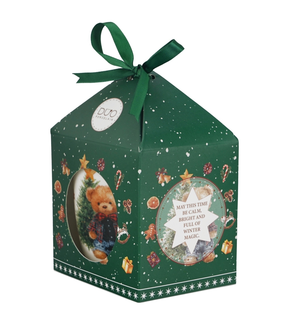 Kubek classic w pudełku z kokardą TEDDY NOEL