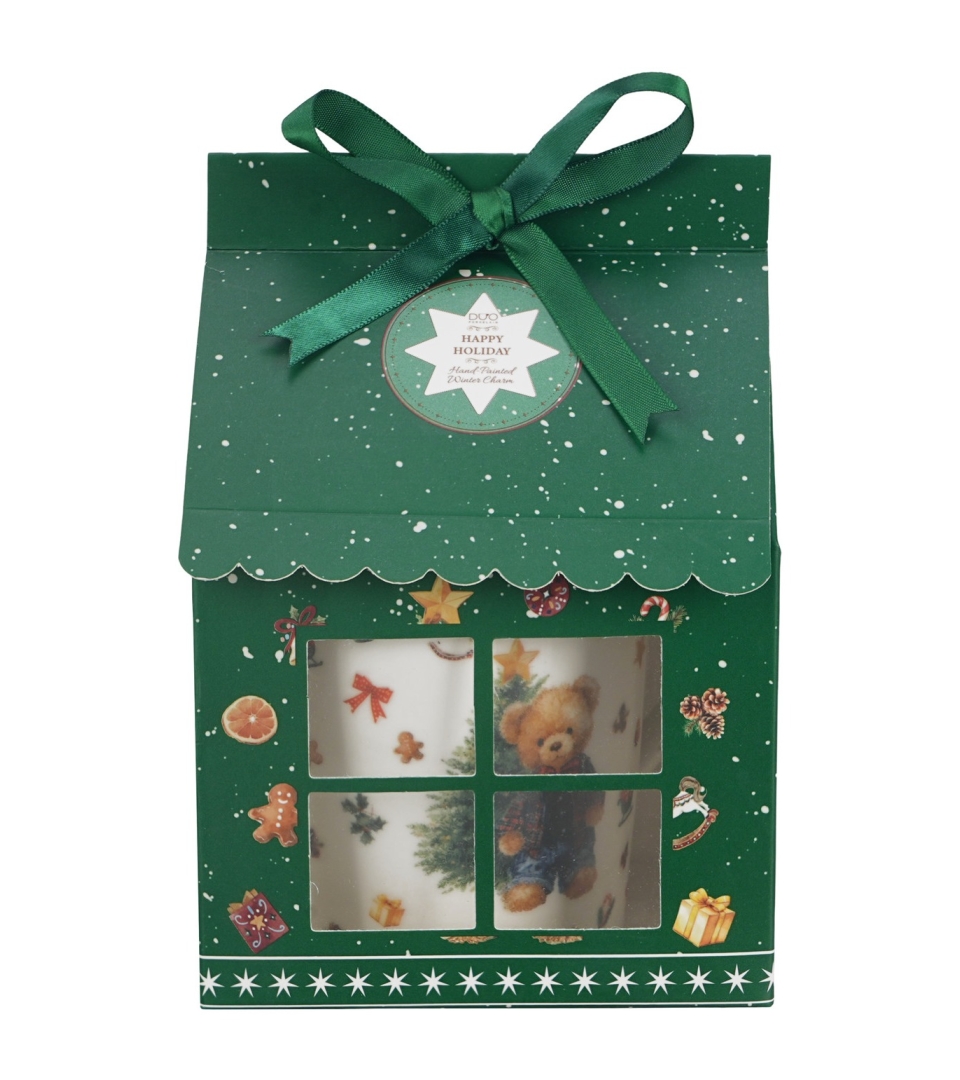 Kubek w opakowaniu domek TEDDY NOEL