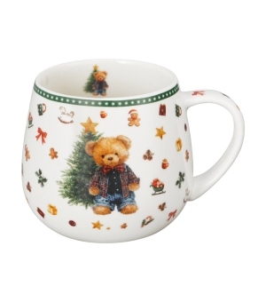 Kubek baryłka w pudełku z kokardą TEDDY NOEL