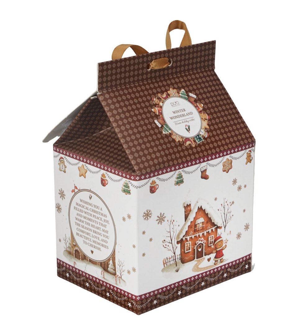 Kubek z zaparzaczem w opakowaniu domek GINGERBREAD HOUSE