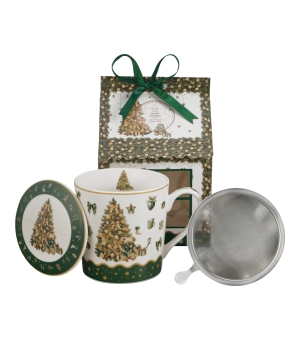 Kubek z zaparzaczem w opakowaniu domek TREE SPARKLE