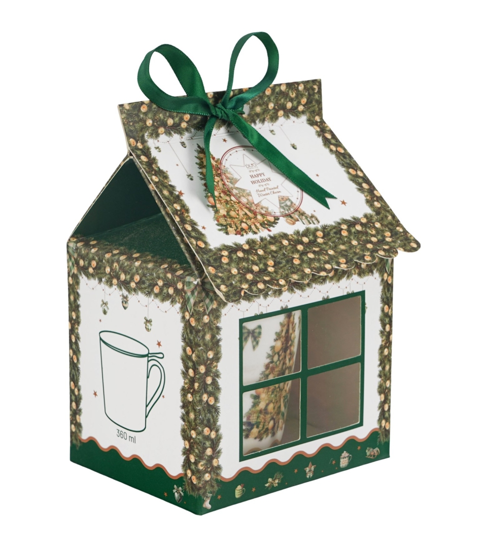 Kubek z zaparzaczem w opakowaniu domek TREE SPARKLE