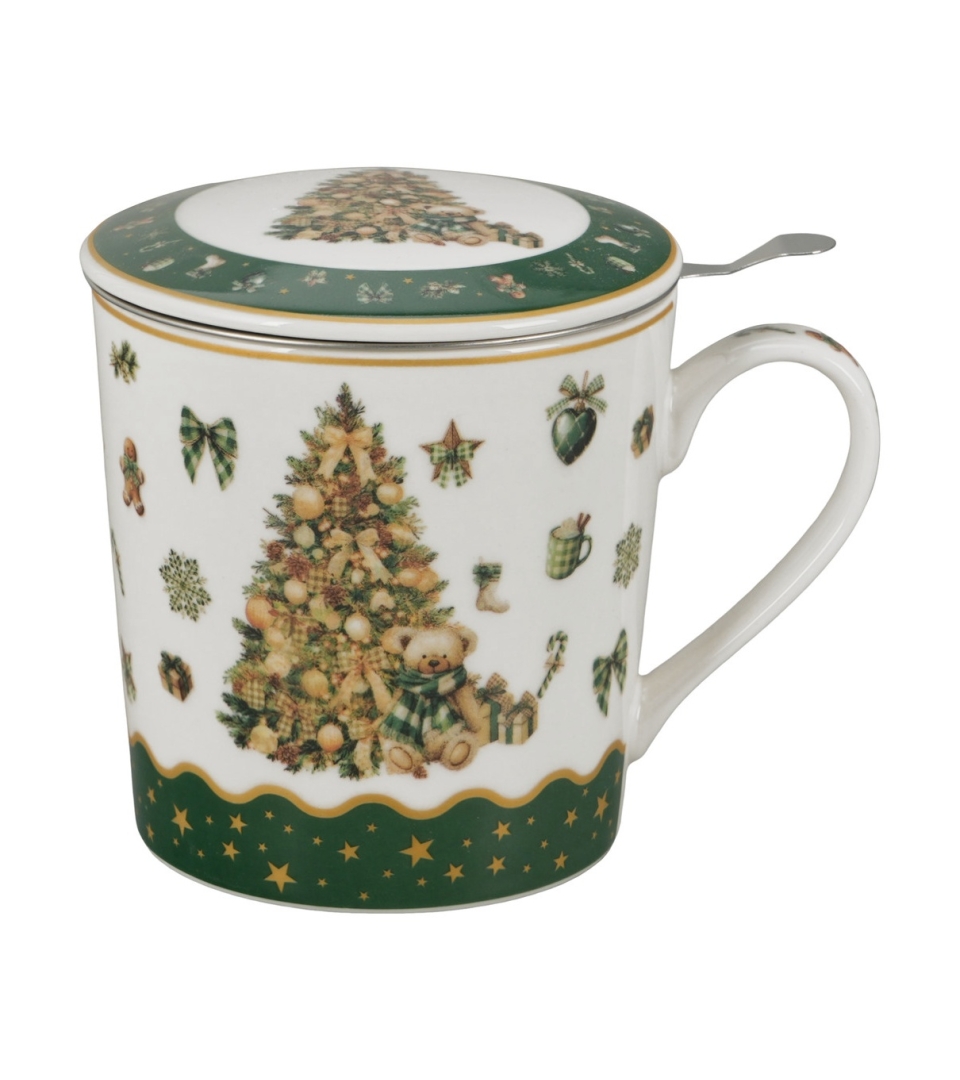 Kubek z zaparzaczem w opakowaniu domek TREE SPARKLE
