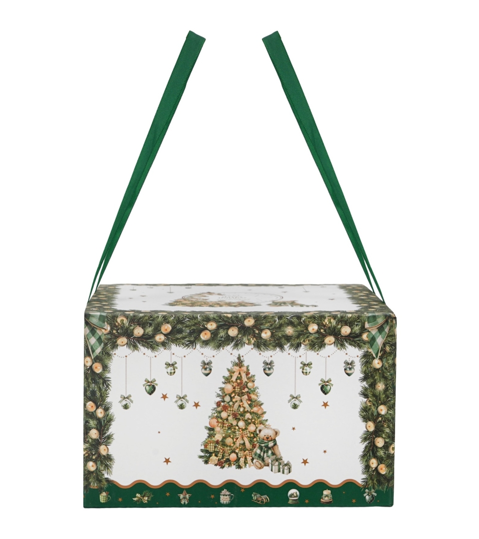 2 Filiżanki ze spodkami w pudełku z uchwytem TREE SPARKLE